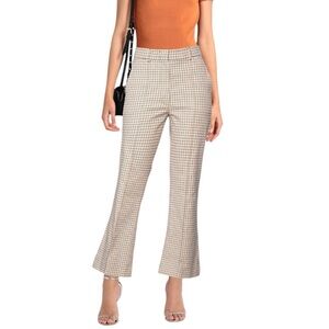 Sportmax | Women’s Plaid Cotton Blend Pants Size 14